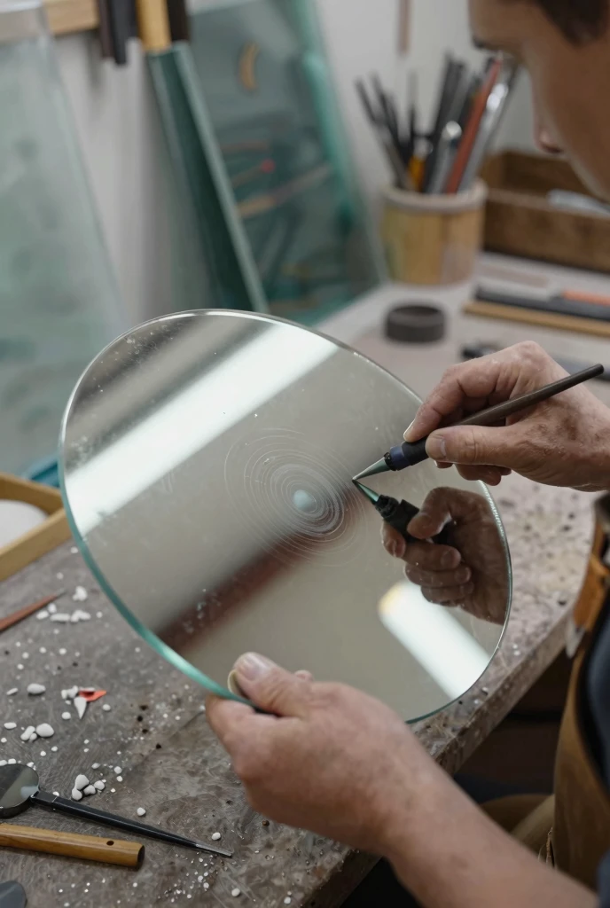 Håndverksprosess for speilproduksjon